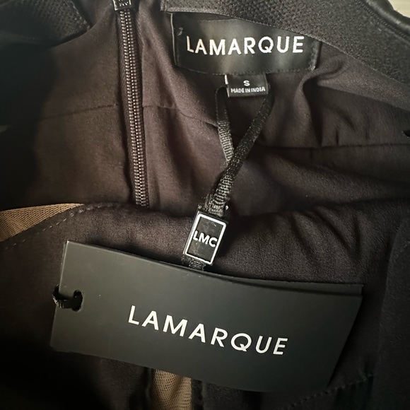 Lamarque GARBINA LEATHER DRESS NWT Small - Picture 7 of 10